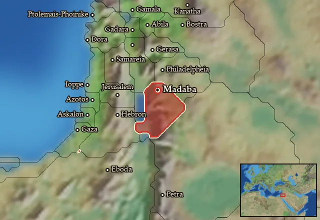 Map of Madabitis and its neighbours