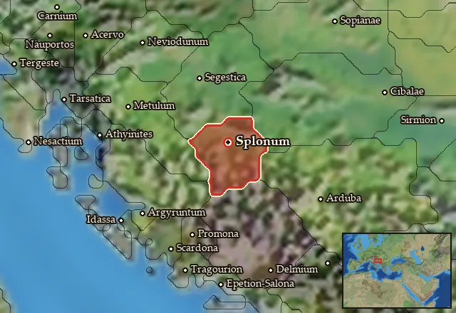 Map of Maezaeia and its neighbours