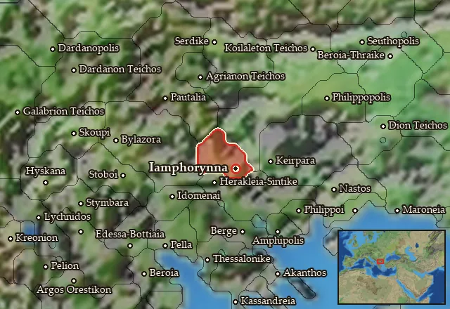 Map of Maidia and its neighbours