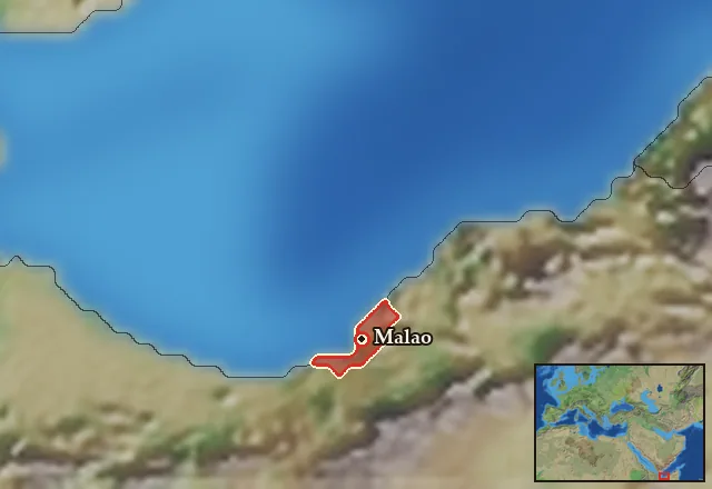 Map of Malaotis and its neighbours