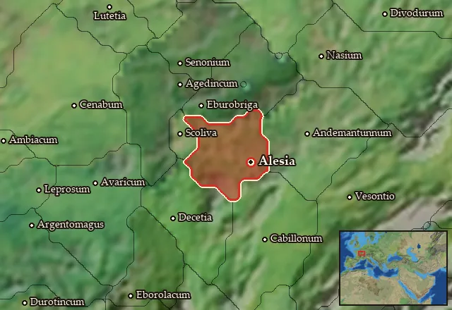 Map of Mandubia-Blannovia and its neighbours