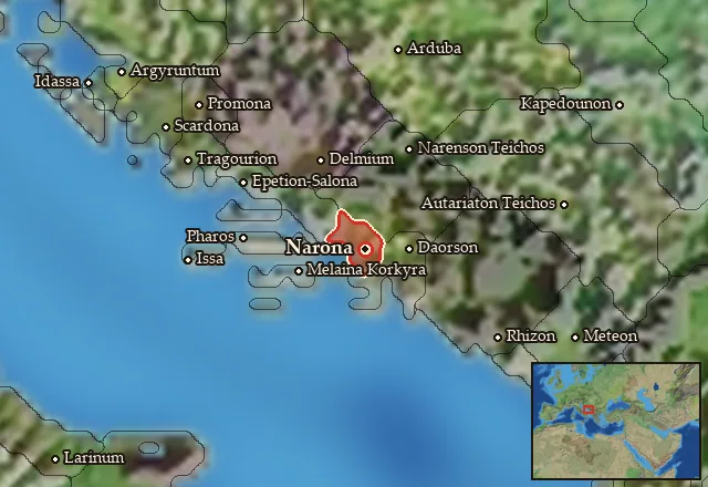 Map of Mania and its neighbours