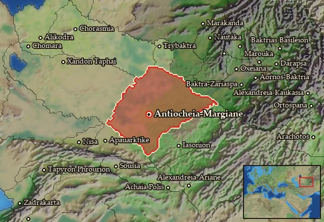 Map of Margiane and its neighbours