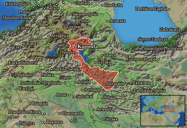 Map of Matiane and its neighbours