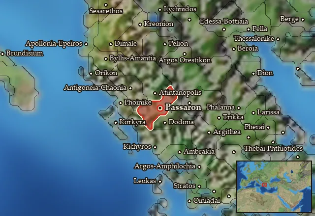 Map of Molossia and its neighbours