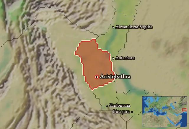 Map of Mousikania and its neighbours