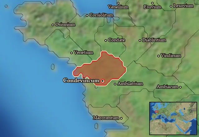 Map of Namnetia and its neighbours