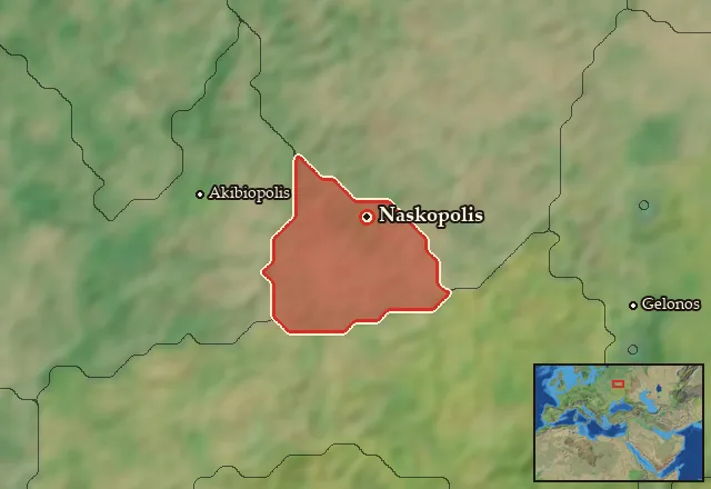 Map of Naskia and its neighbours