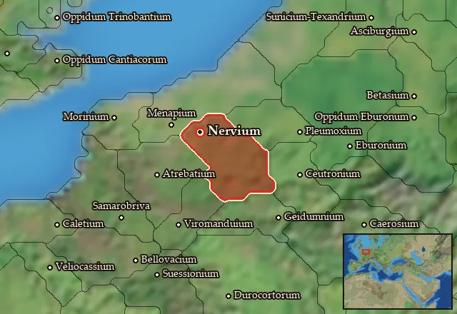 Map of Nervia and its neighbours