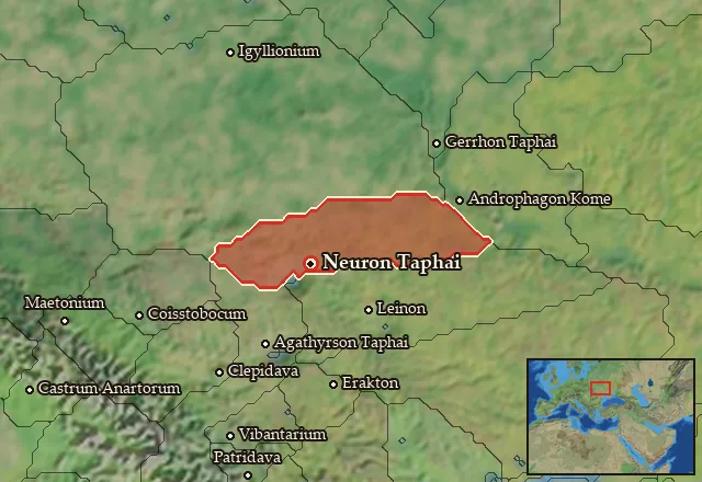 Map of Neuria and its neighbours