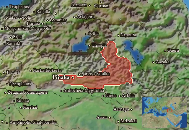 Map of Notia Gordyene and its neighbours