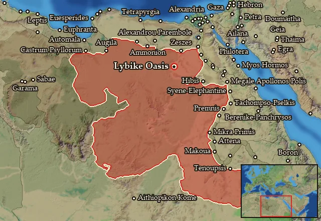 Map of Notia Libya and its neighbours