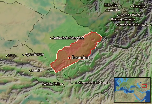Map of Notia Margiane and its neighbours