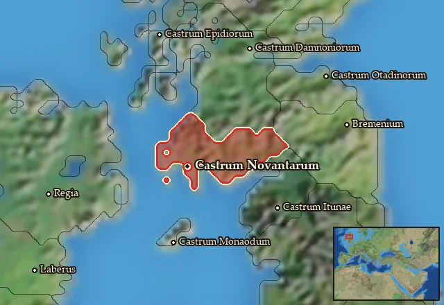 Map of Novantaea-Selgovaea and its neighbours