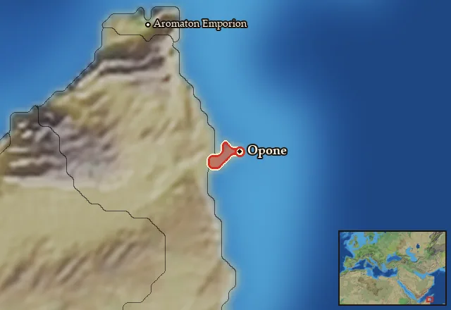 Map of Oponis and its neighbours