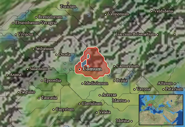 Map of Orobia and its neighbours