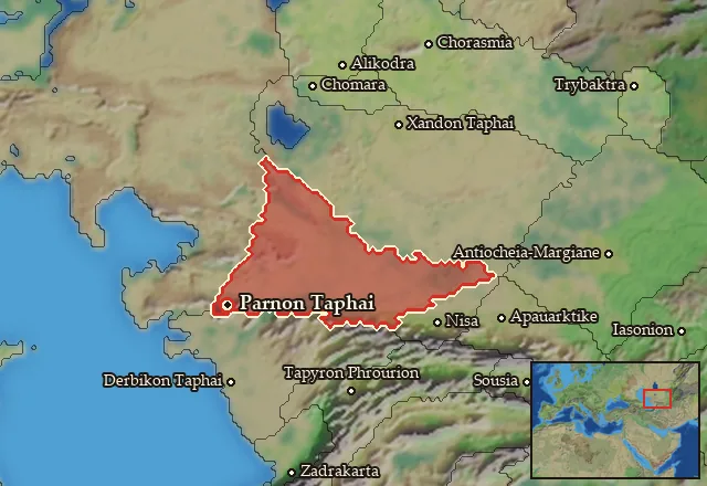 Map of Parnia and its neighbours