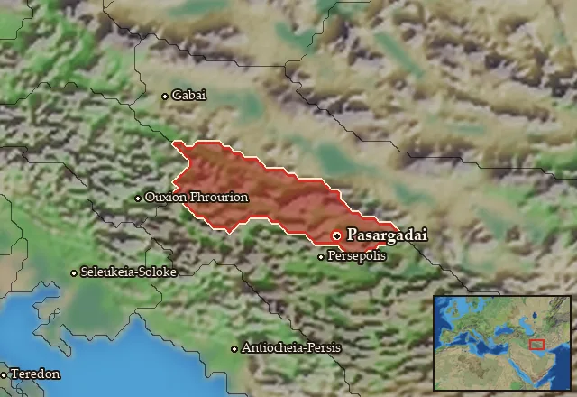 Map of Pasargadaia-Kyrtia and its neighbours