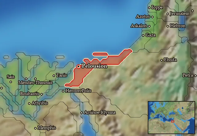 Map of Pelousiake and its neighbours