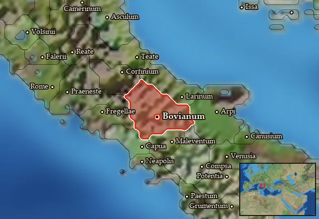 Map of Pentria-Carricinia and its neighbours