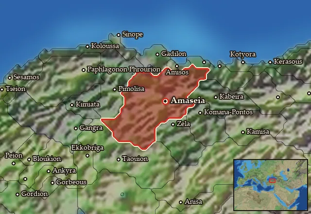 Map of Pontos and its neighbours