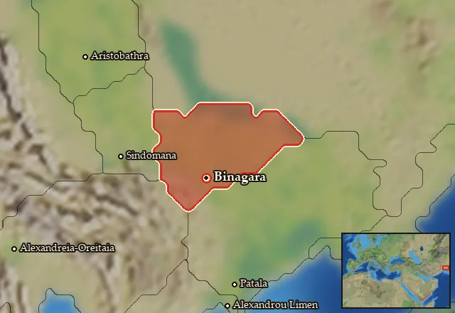 Map of Portikania and its neighbours