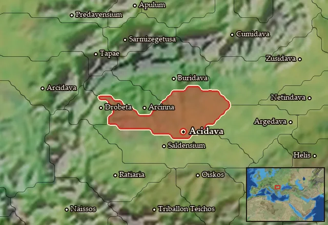 Map of Potulatensia and its neighbours