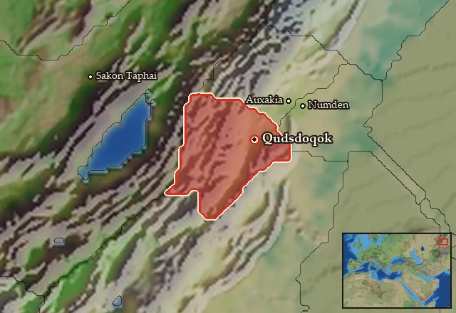 Map of Qudsdo and its neighbours