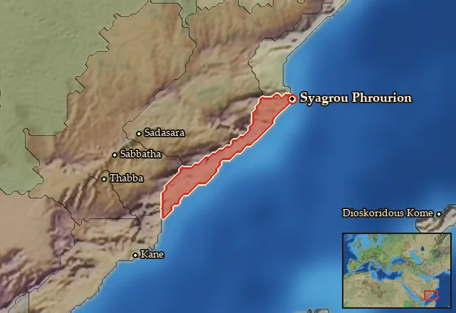 Map of Sachalites Kolpos and its neighbours