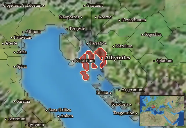 Map of Seniensia and its neighbours