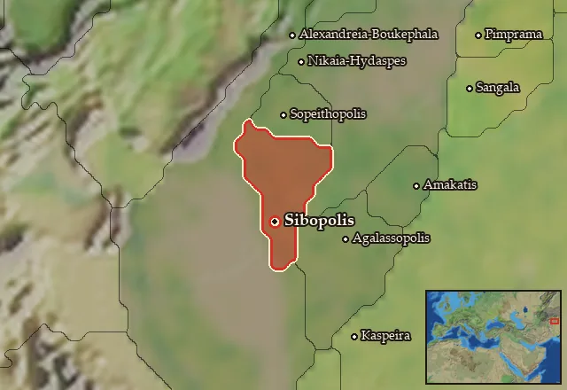 Map of Sibia and its neighbours