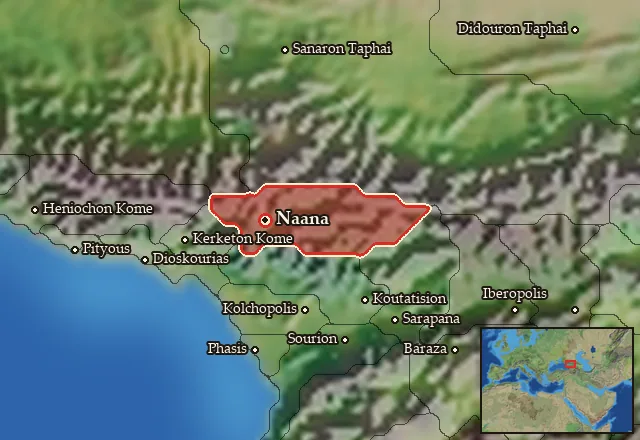 Map of Soanaia and its neighbours