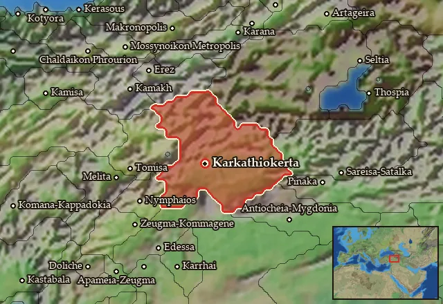 Map of Sophene and its neighbours