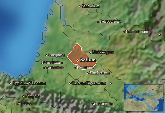 Map of Sotiatia and its neighbours