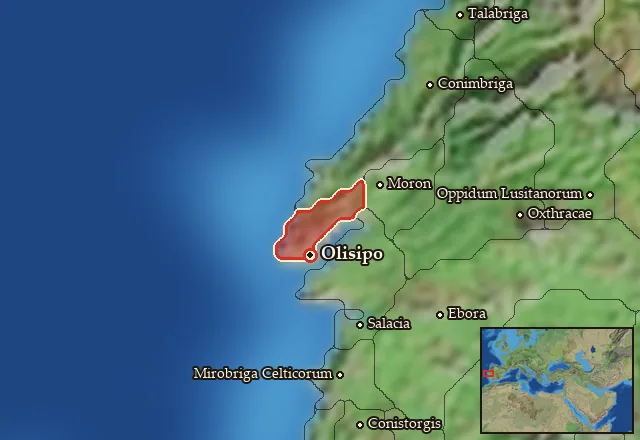 Map of Tagia and its neighbours