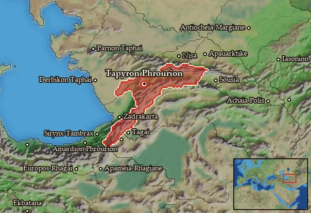 Map of Tapyria-Kyrtia and its neighbours