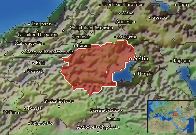 Map of Taronitis and its neighbours