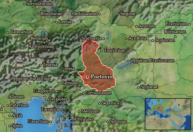 Map of Tauriscia and its neighbours
