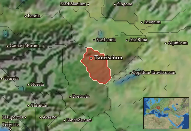 Map of Tauriscia Centralis and its neighbours