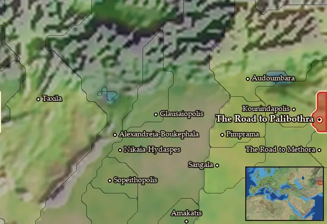 Map of The Road to Palibothra and its neighbours
