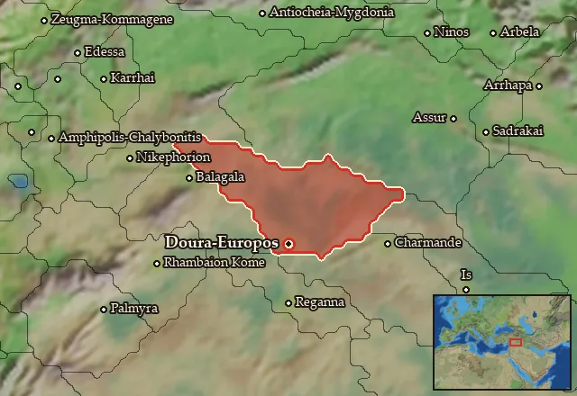 Map of Tingene and its neighbours