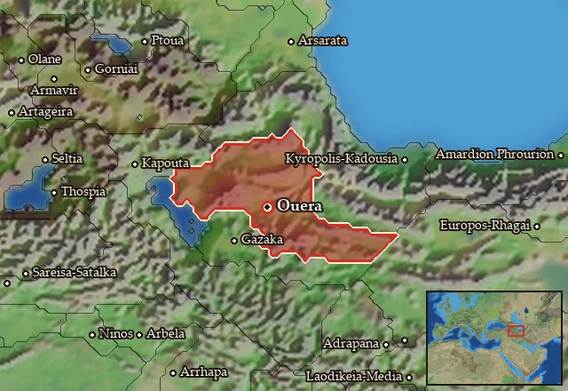 Map of Tracheia Atropatene and its neighbours