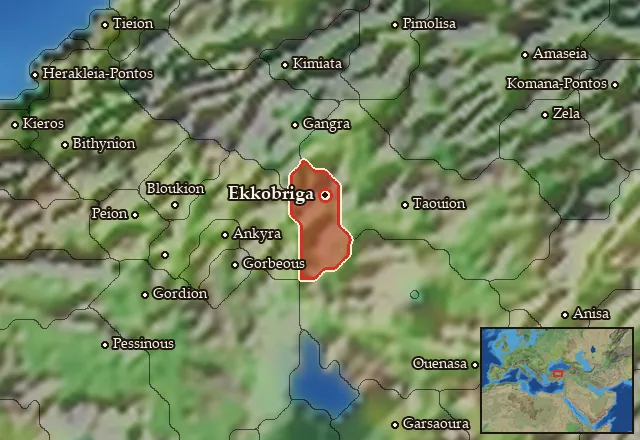 Map of Trokmia and its neighbours