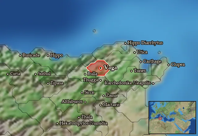 Map of Vagensia and its neighbours