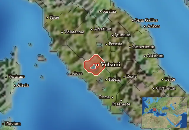 Map of Velzna and its neighbours