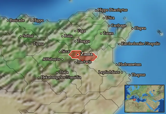 Map of Zama Meizon and its neighbours