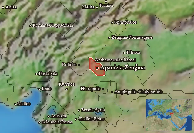 Map of Zeugma-Euphrates and its neighbours