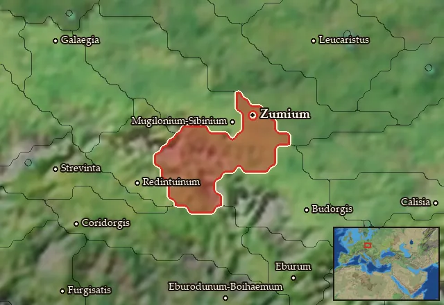Map of Zumia and its neighbours