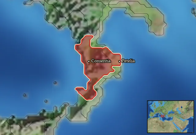 Homeland of Bruttians