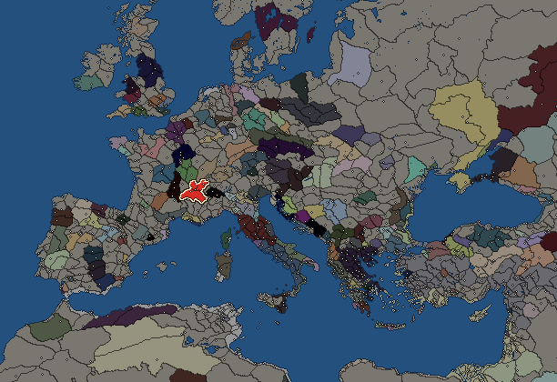Starting territory of Allobroges, with its neighbours